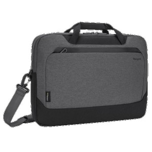 Targus 15.6" Cypress Briefcase with EcoSmart (Light Gray) Mappe Grå | 067BOHUKJ